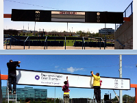 Ottawa Champions Concourse Sign  Backlit panel refacing